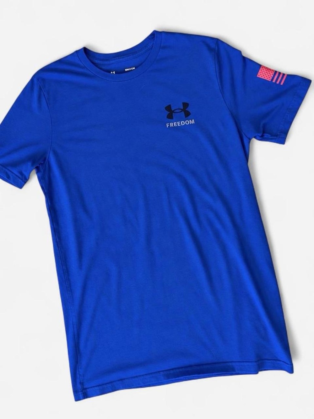Under Armour UA Freedom Flag Graphic T-Shirt Men’s Small Blue